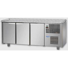 Tavolo Refrigerato Temperatura Positiva 3 Sportelli senza Piano Superiore profondità cm 60